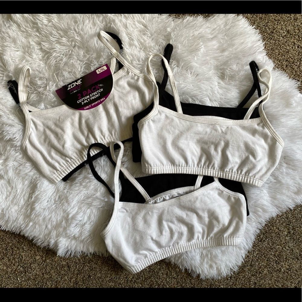 Zone Pro Girls Sports Bras 6 Total Size L / XL‎